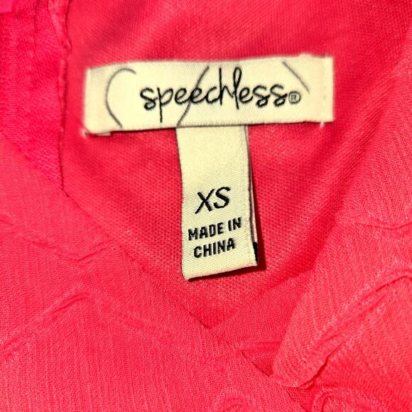 Speachless XS Pink Women's Sleeveless Sun Dress Miss Size 0 2 Extra Small - Picture 3 of 5